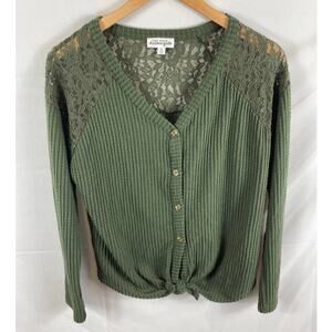 NWOT Ten Sixty Sherman Girls button front thermal XL